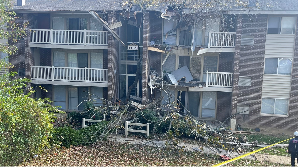 Maryland Apartment Building Damaged by Fallen Tree NBC4 Washington