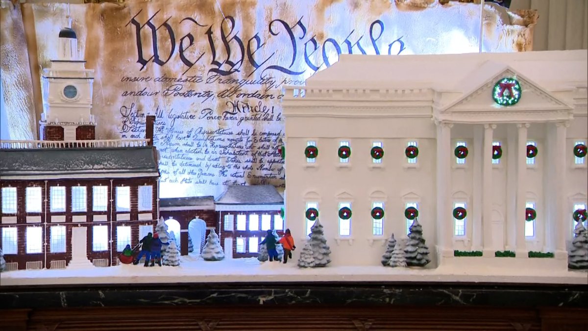 White House reveals Christmas decorations with 'We the People' theme : NPR