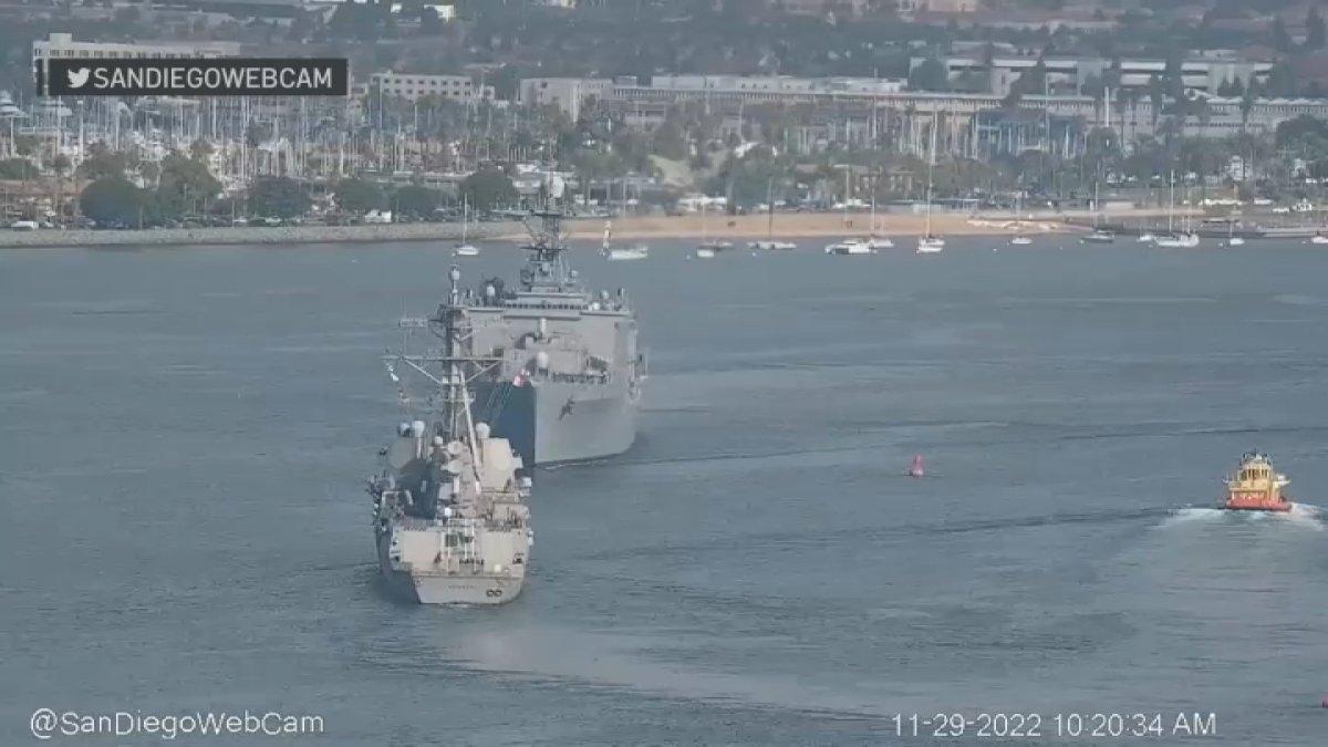 Navy Ships Steer Last Minute to Avoid Head-On Crash in San Diego Bay – NBC4 Washington - Vimarsana News