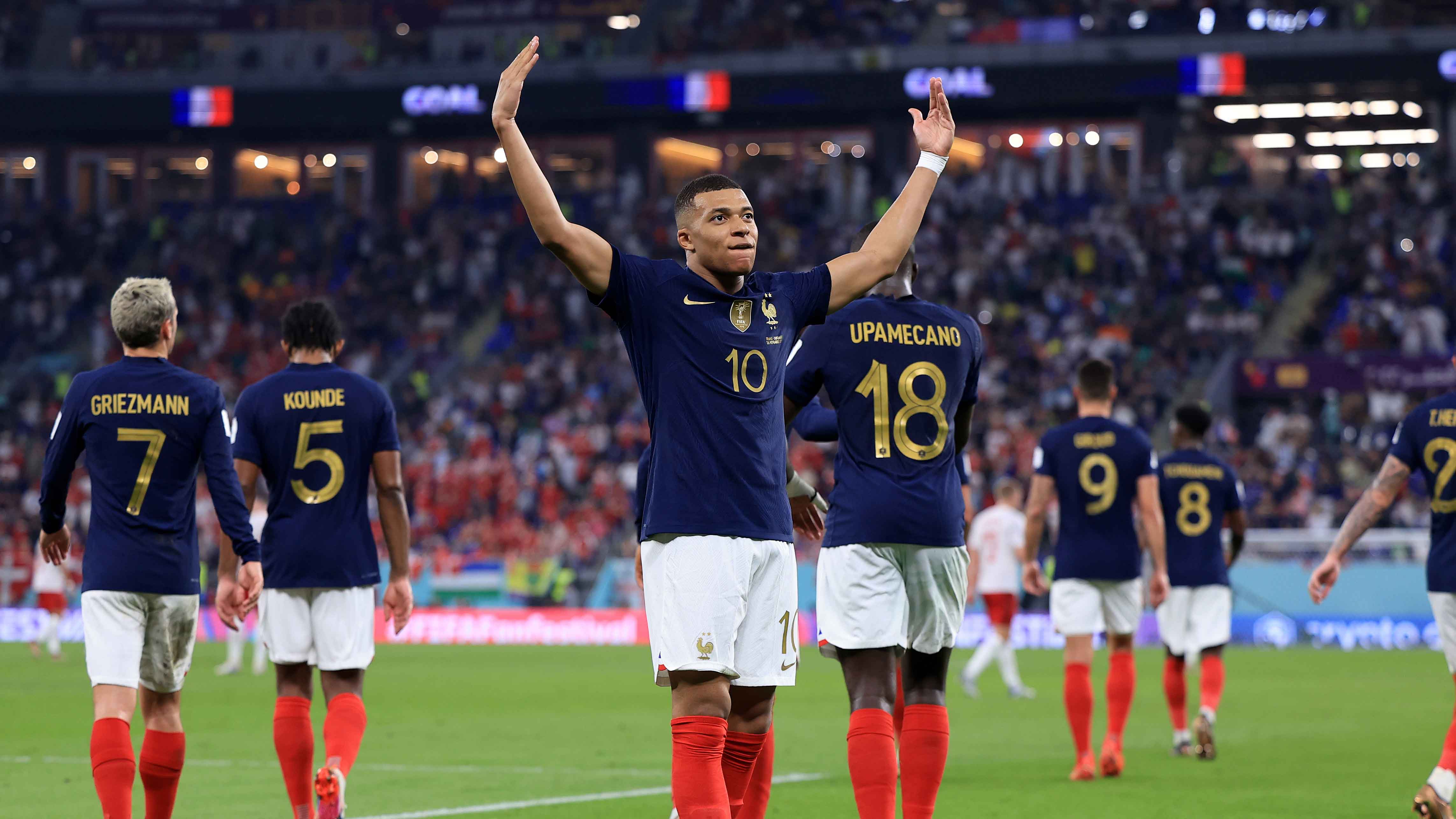 Kylian Mbappé Scores in Second Straight Game at World Cup