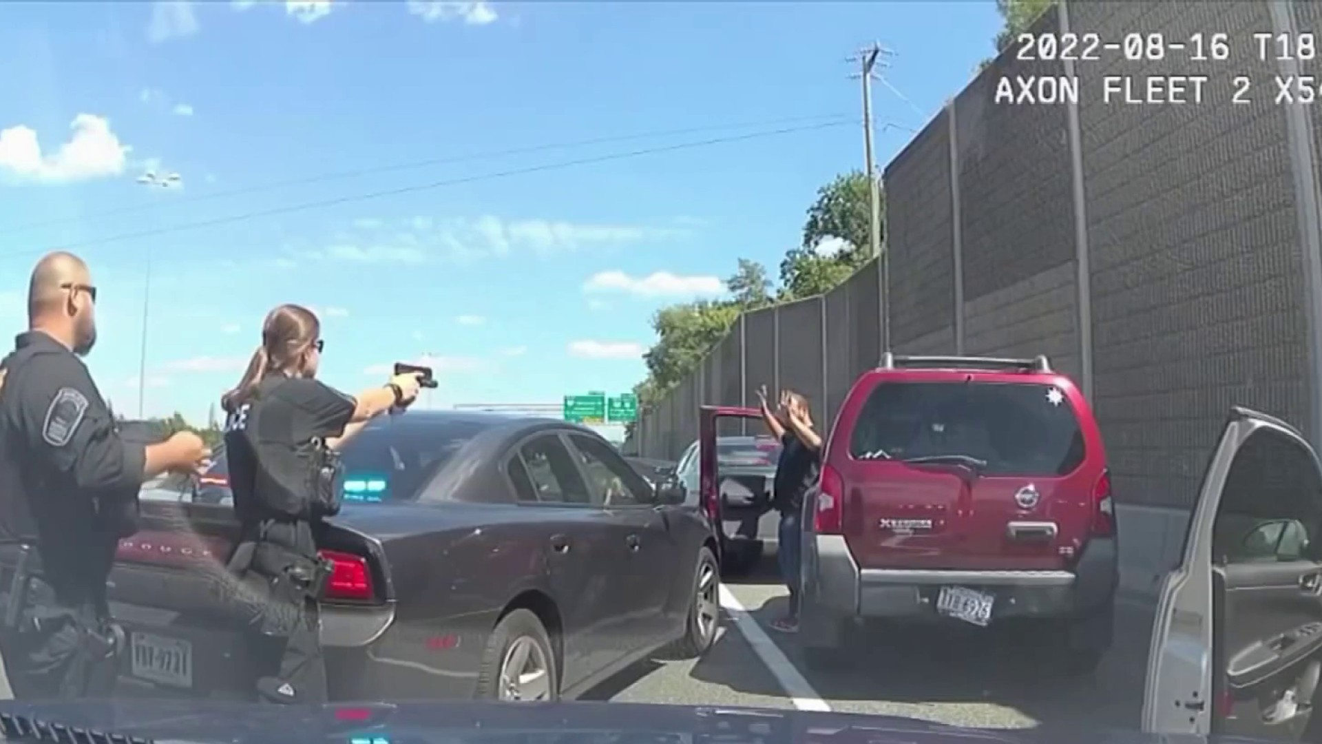 Dash-Cam Video Shows Car Nearly Hit Fairfax County Officer – NBC4