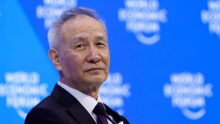 In a special address at the World Economic Forum in Davos, Switzerland, Liu repeatedly called on countries to improve diplomatic ties, “to “firmly safeguard world peace.”