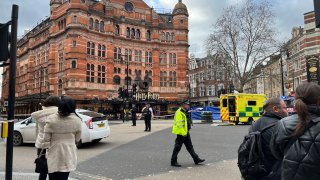 Emergency Services Work To Rescue Man Crushed By Underground Toilet In Central London