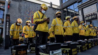 Meituan is one of China’s largest food delivery companies. Delivery drivers can be seen zipping around Chinese cities. Tencent first backed rival Dianping in 2014 which merged with Meituan to form the current company.