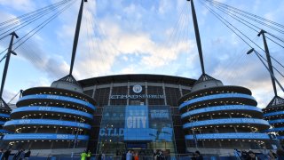 A general view of Etihad Stadium, home of Manchester City, on September 14, 2022 in Manchester, United Kingdom. The Premier League has referred the club to an enquiry over an alleged breach of financial rules.