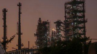 An oil refinery, operated by Bharat Petroleum Corp., in Mumbai, India. Dhiraj Singh/Bloomberg via Getty Images