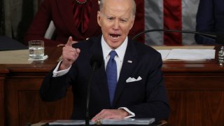 U.S. President Joe Biden delivers his State of the Union address during a joint session of Congress in the House Chamber at the U.S. Capitol in Washington, U.S., February 7, 2023.