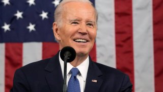 President Joe Biden delivers the State of the Union address to a joint session of Congress at the Capitol, Tuesday, Feb. 7, 2023, in Washington. Jacquelyn Martin/Pool via REUTERS