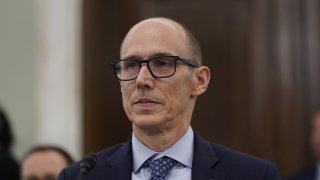 Andrew Watterson, chief operating officer of Southwest Airlines Co., arrives to a Senate Commerce, Science and Transportation Committee hearing in Washington, DC, US, on Thursday, Feb. 9, 2023.