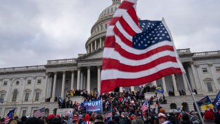 FILE - Trump supporters are seen at the Capitol on Jan. 6, 2021, in Washington D.C.