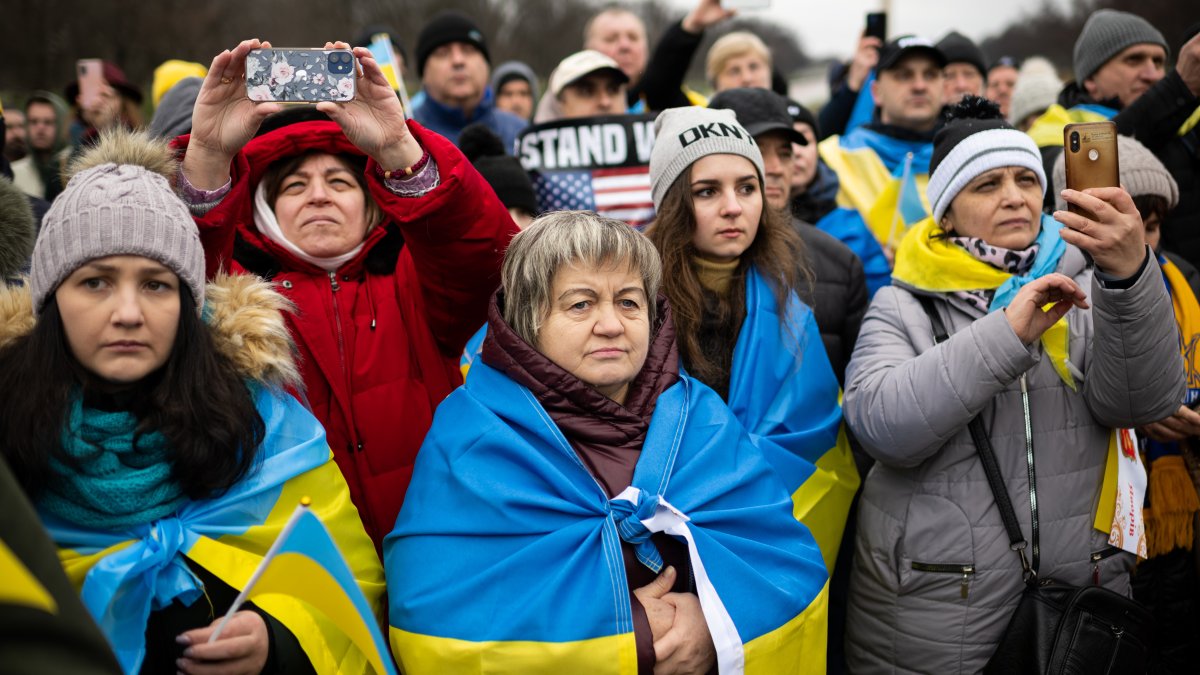 Pride and Pain: Hundreds March in DC a Year Into Invasion in Ukraine ...