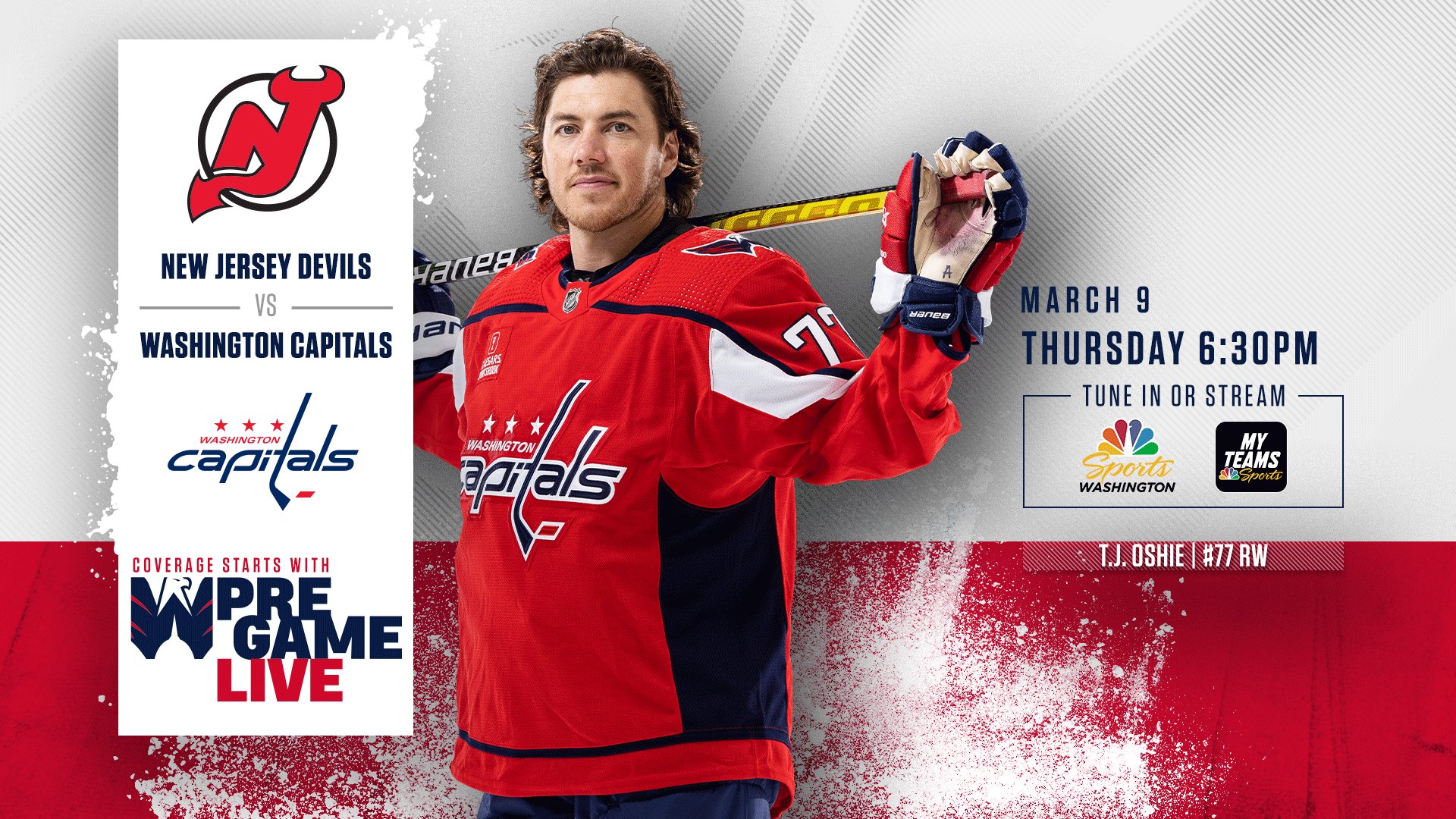 How to Watch Washington Capitals Vs. New Jersey Devils NBC4