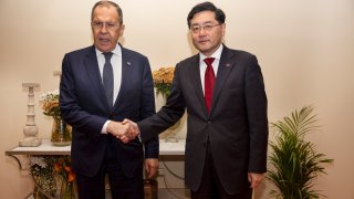 Chinese Foreign Minister Qin Gang meets with his Russian counterpart Sergei Lavrov on the sidelines of the Group of 20.