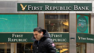 A First Republic Bank branch in New York, US, on Friday, March 10, 2023.
