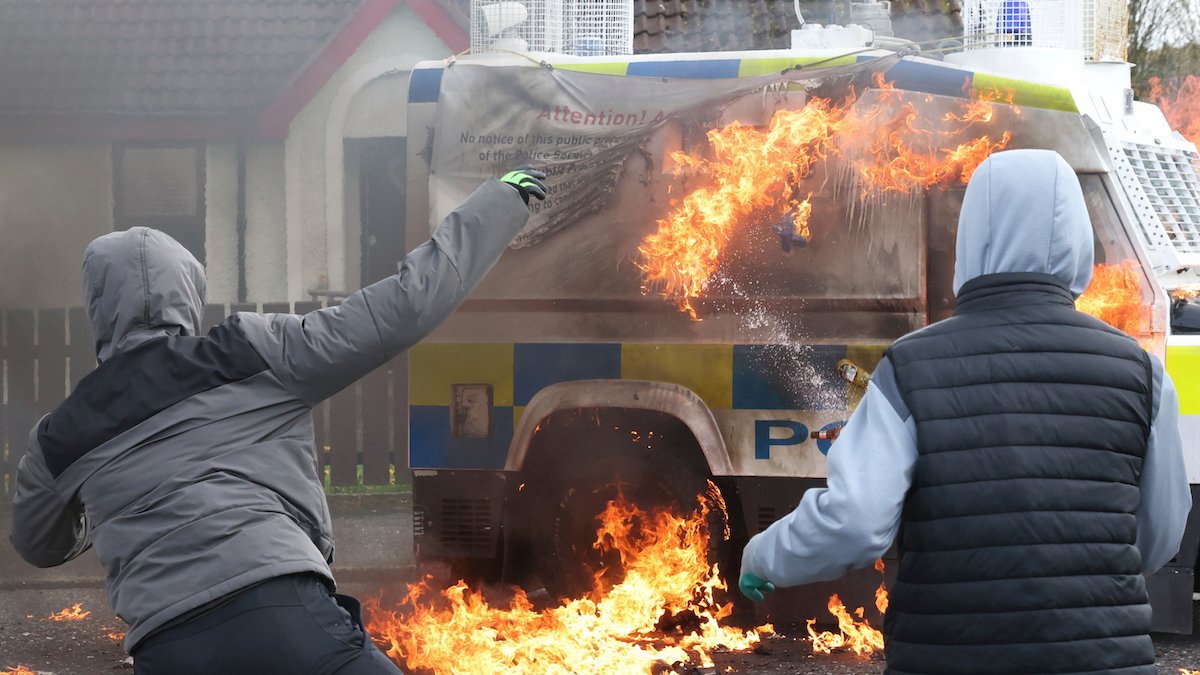 Police Car Firebombed in Protest of N. Ireland Peace Deal Ahead of Biden's Visit – NBC4 Washington - Vimarsana News