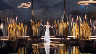 Tvorchi of Ukraine performs during the second semi final at the Eurovision Song Contest