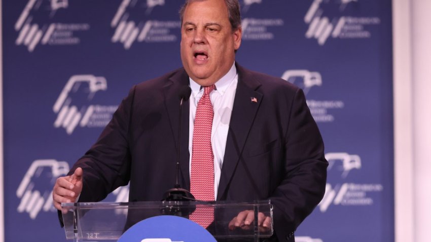 Former New Jersey Gov. Chris Christie speaks at the Republican Jewish Coalition annual leadership meeting on November 19, 2022 in Las Vegas, Nevada. The meeting comes on the heels of former President Donald Trump becoming the first candidate to declare his intention to seek the GOP nomination in the 2024 presidential race. (Photo by Scott Olson/Getty Images)