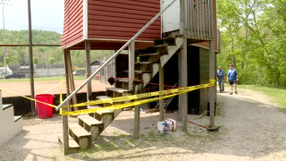 The press box at the Wayne High School Softball field partially collapsed Saturday afternoon, sending multiple people to the hospital.