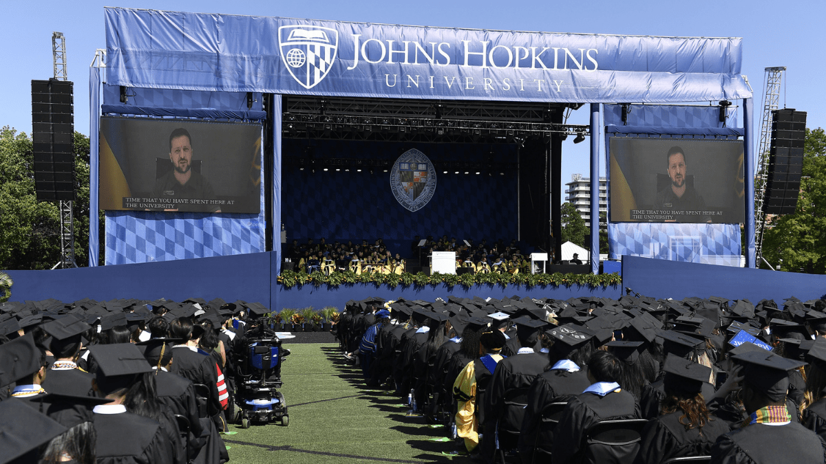 Volodymyr Zelenskyy Delivers Commencement to Johns Hopkins NBC4