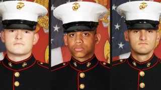 Lance Cpl. Tanner J. Kaltenberg, Lance Cpl. Ivan R. Garcia and Lance Cpl. Merax C. Dockery.