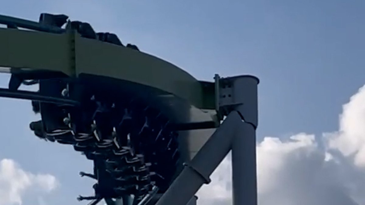 Roller coaster closed after crack seen with people riding – NBC4 Washington