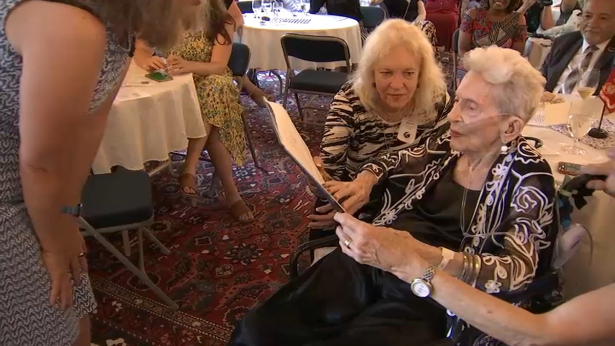 103yearold woman honored as oldest living female Marine NBC4 Washington