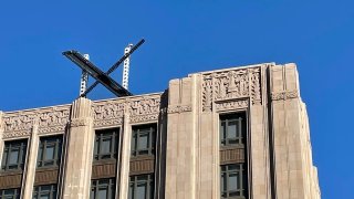 The new X sign is installed on the roof of the headquarters of Twitter, which is being rebranded as “X”, in San Francisco on July 28, 2023.