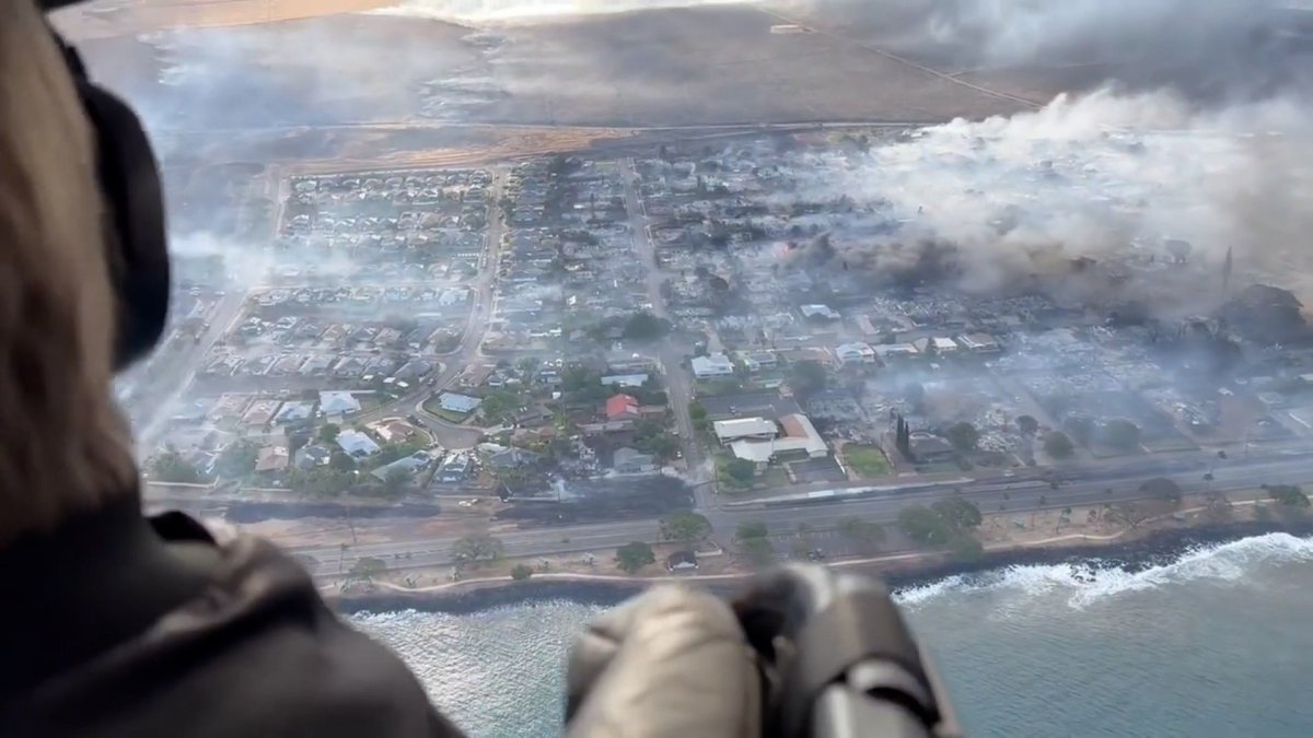 ‘This looks like Baghdad’ Aerial footage shows devastation of Lahaina