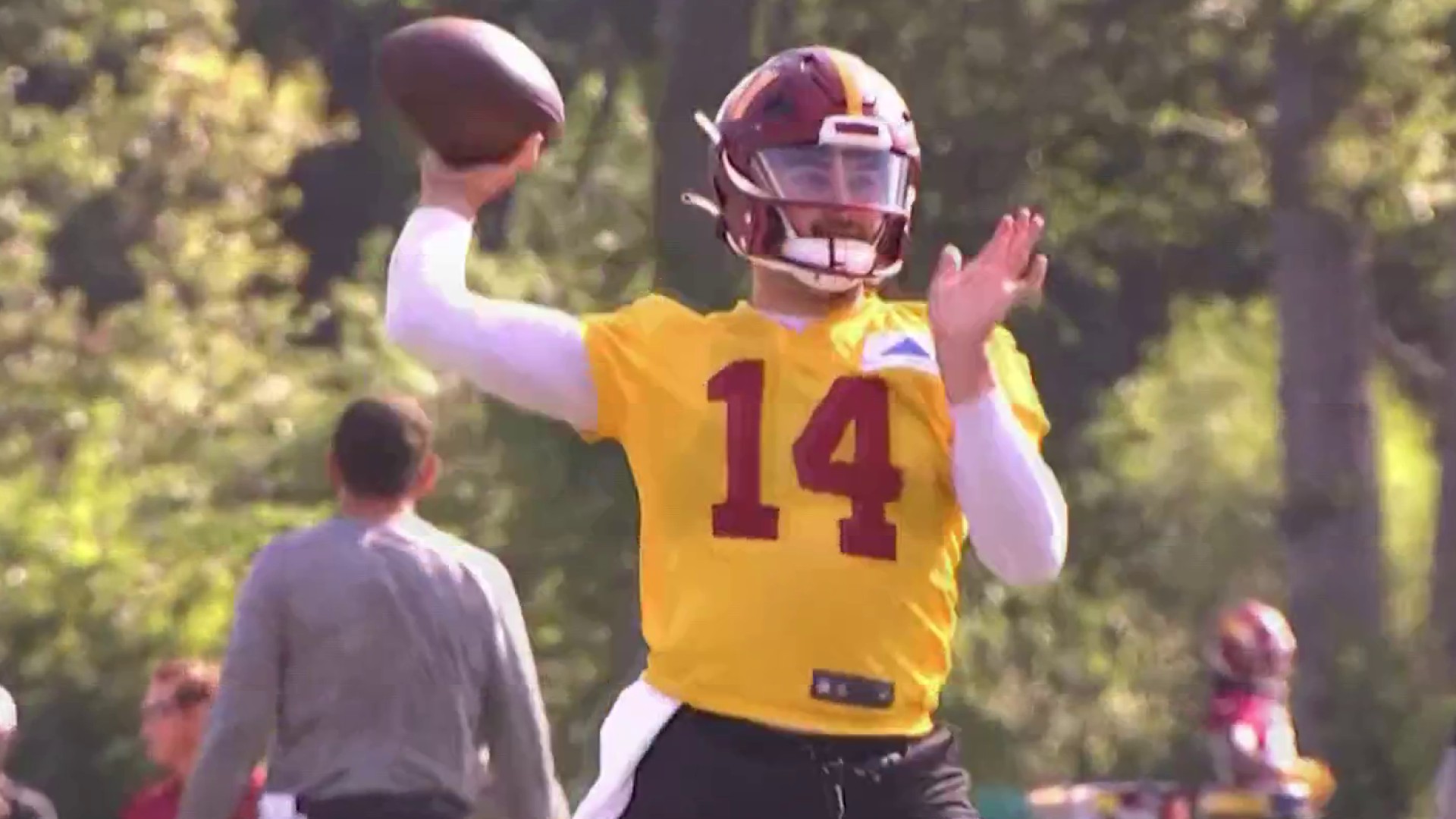 The Washington Commanders go into training camp with Sam Howell as their  starting quarterback