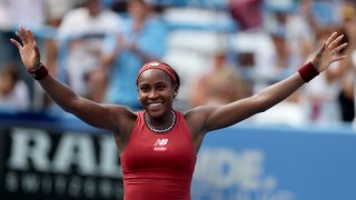 American tennis player Coco Gauff during the Italian open of tennis News  Photo - Getty Images