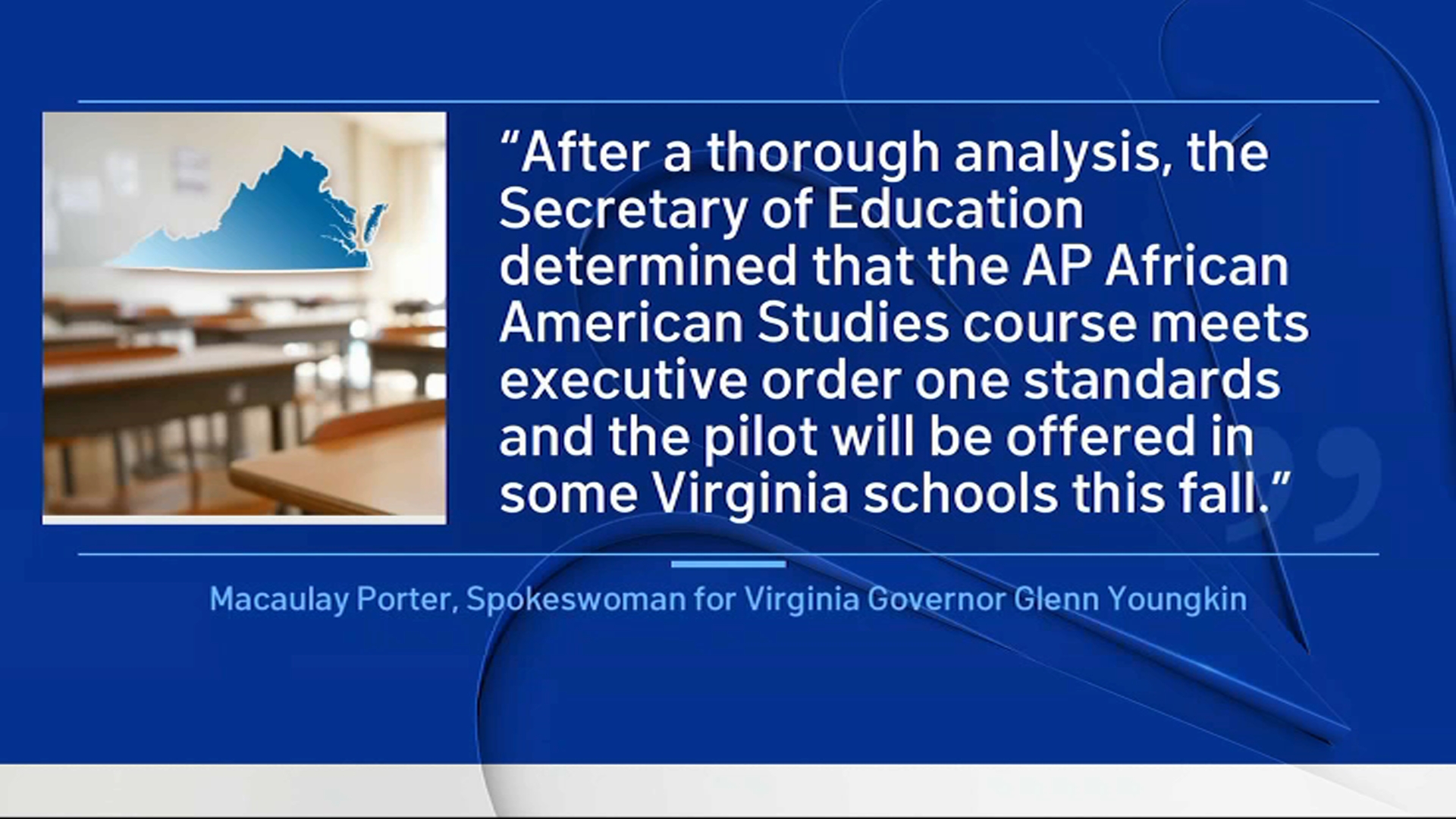 Virginia Dept. Of Ed Approves AP African American Studies – NBC4 Washington