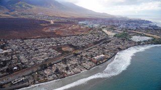 FILE – Wildfire wreckage is shown on Aug. 10, 2023, in Lahaina, Hawaii.