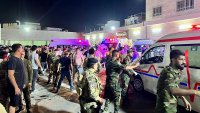 A fire at a wedding hall in northern Iraq kills at least 100 people and injures 150, authorities say
