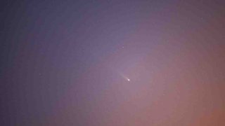 Comet C/2023 P1 (Nishimura) is seen in L'Aquila, Italy, on Sept. 10, 2023.