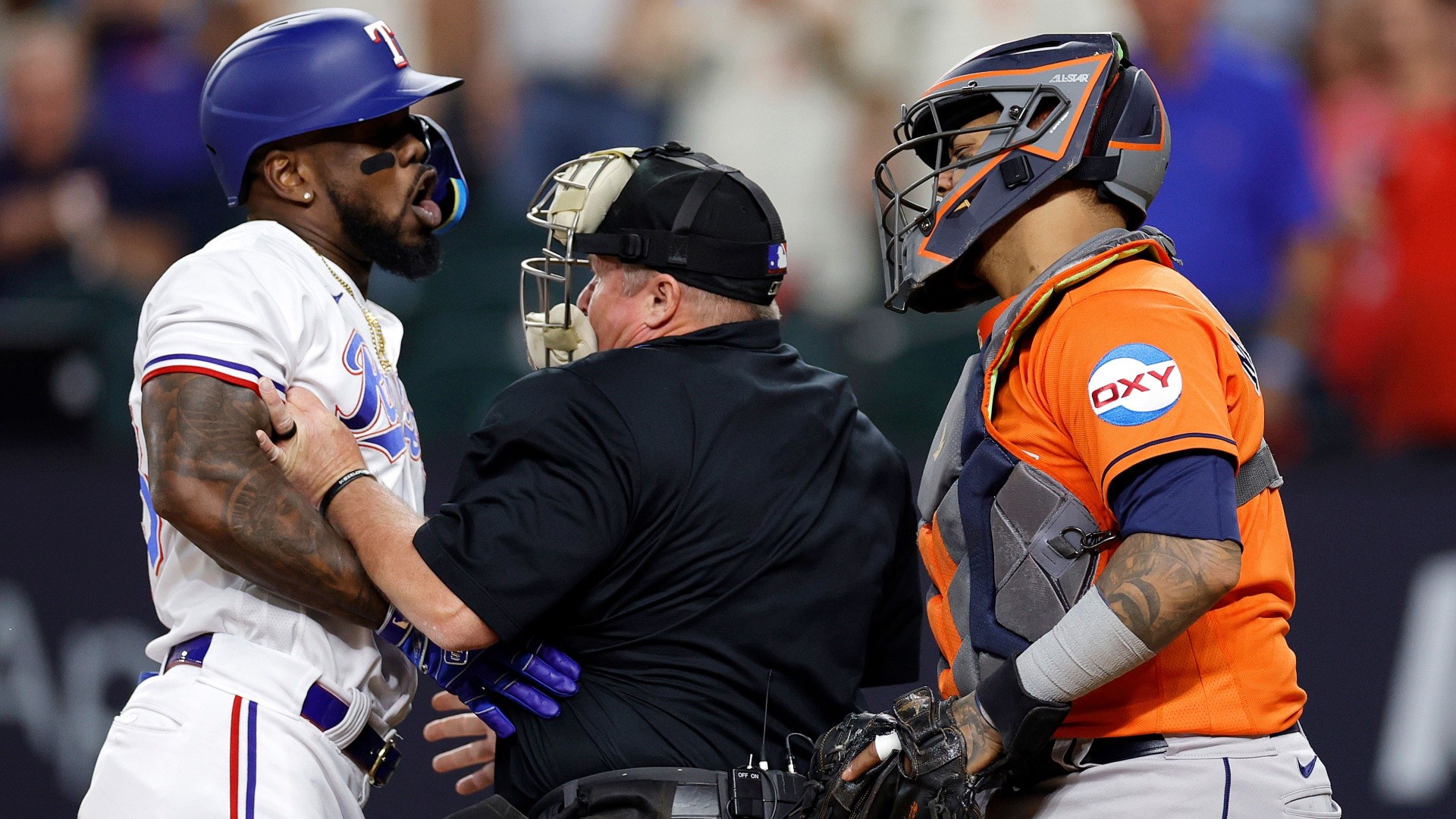 Why benches cleared in Houston Astros-Texas Rangers ALCS Game 5