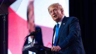 FILE – Former President Donald Trump speaks during the Pray Vote Stand Summit, Friday, Sept. 15, 2023, in Washington.