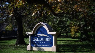 Gallaudet University in Washington, D.C., on Oct. 22, 2020.