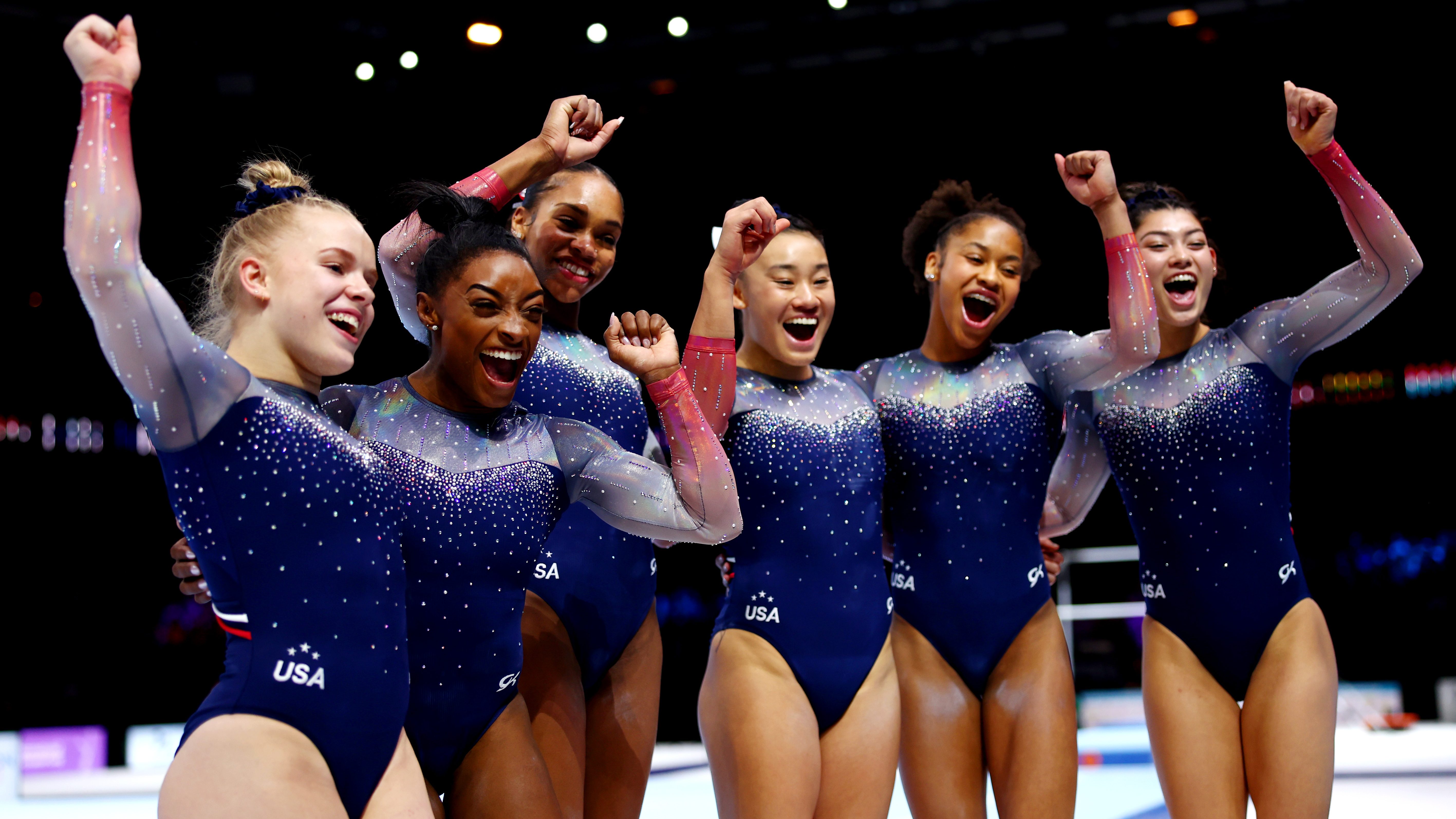 Simone Biles wraps up world gymnastics championships with 2 more