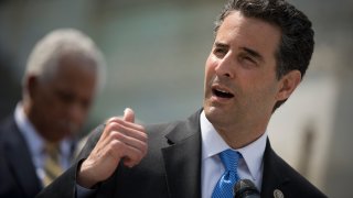 Rep. John Sarbanes speaks outside the U.S. Capitol on May 21, 2018.