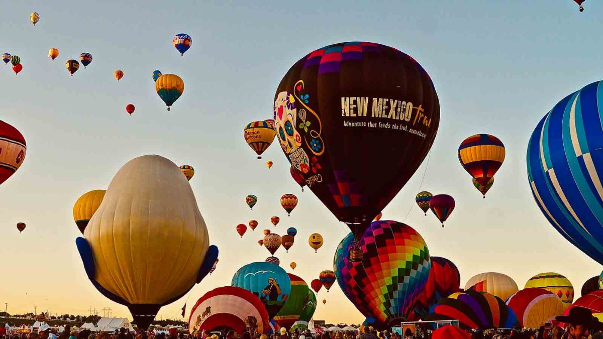 Albuquerque International Balloon Fiesta colors the New Mexico sky Albuquerque International Balloon Fiesta colors the New Mexico sky
