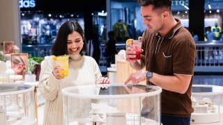 Tysons Corner Center says it’s the first indoor mall in the DMV to allow customers to pick up a cocktail, then “sip and shop” in select retailers.