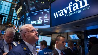 Wayfair IPO on the floor of the New York Stock Exchange.