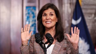 Republican U.S. presidential candidate and former U.S. Ambassador to the United Nations Nikki Haley registers for the South Carolina 2024 presidential primary ballot at the South Carolina State House in Columbia, South Carolina, U.S. October 30, 2023.