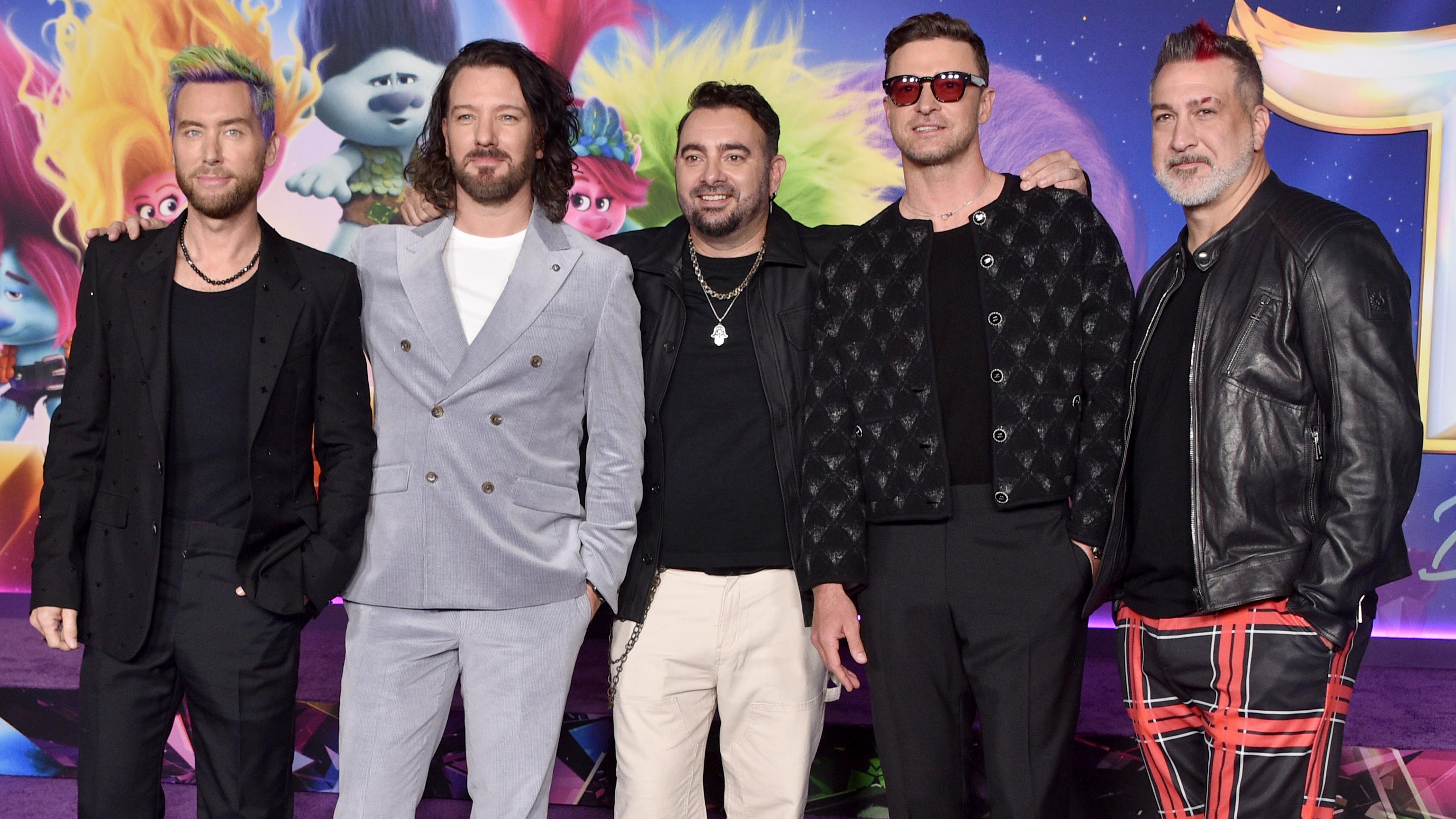 Justin Timberlake Attends ‘Trolls Band Together' Premiere With ‘N Sync ...