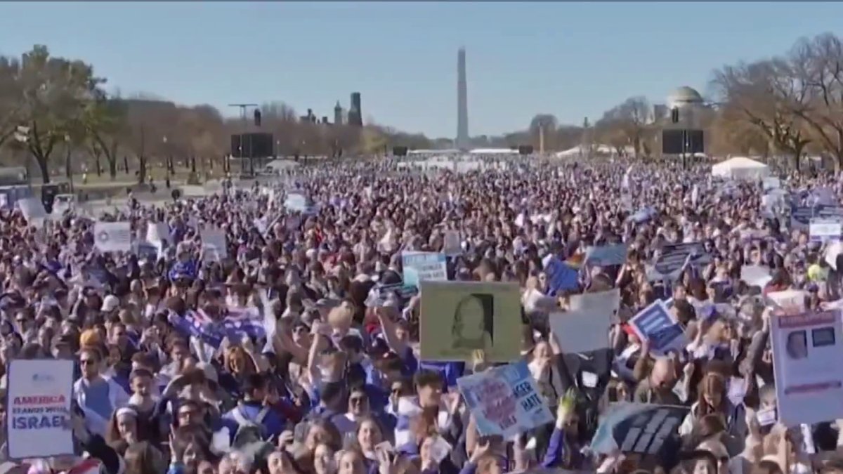 March for Israel brings emotional rally to National Mall – NBC4 Washington