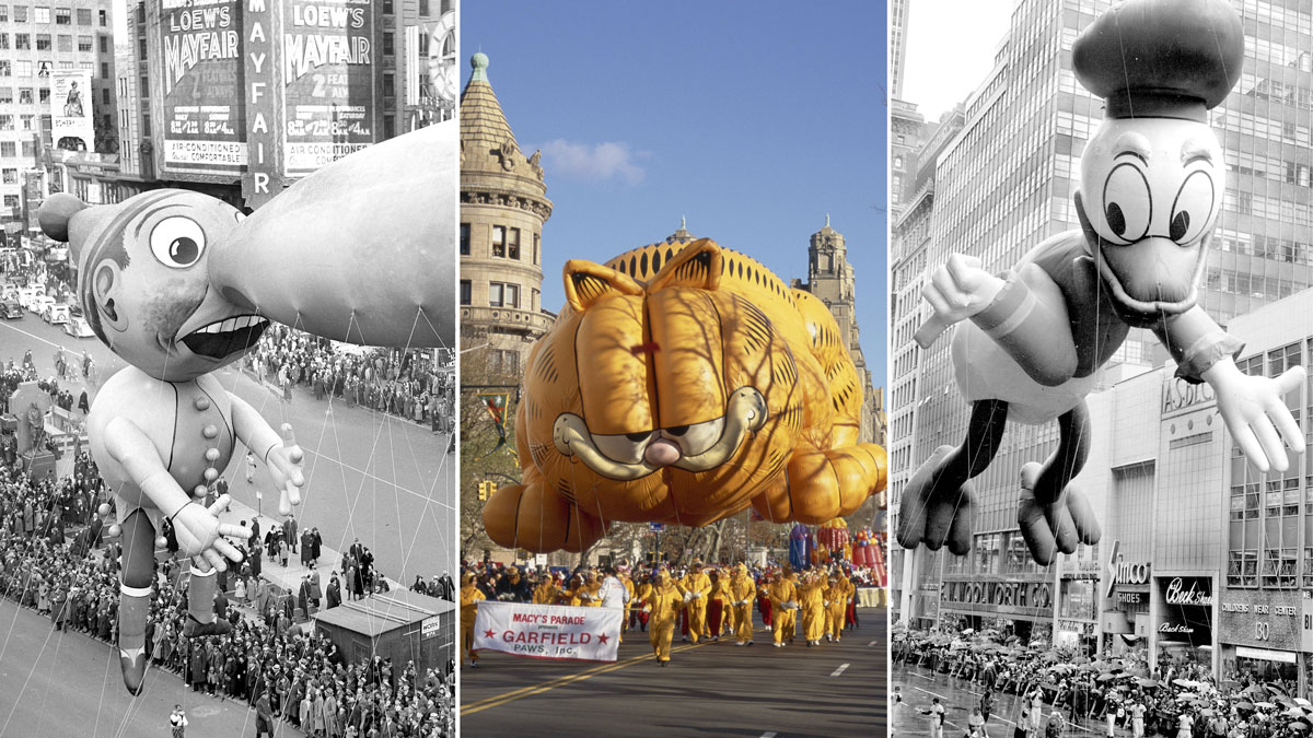 Así es cómo los globos del desfile de Thanksgiving han cambiado a lo largo de los años