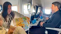Mom defends dad who sat apart from their family on a plane