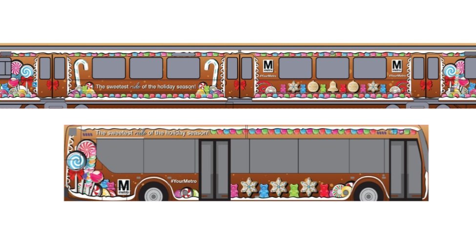 Metro train, buses to transform into ‘gingerbread wonderland’ for ...