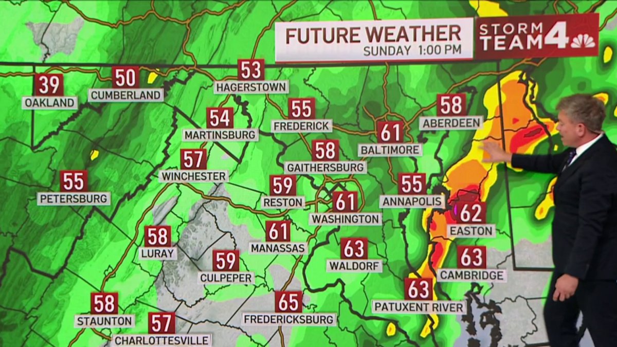 DC area under flood watch Sunday – NBC4 Washington