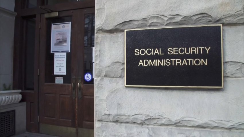 Plaque on Social Security building